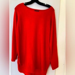 Eileen Fisher boat neck tunic style sweater